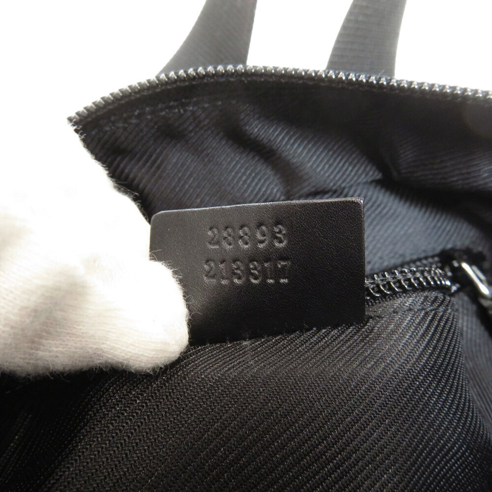 Gucci bag black GG tote leather canvas - Picture 7 of 11
